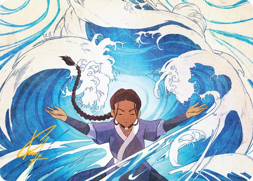 Katara, Water Tribe's Hope Art Card (Gold-Stamped Signature) [Avatar: The Last Airbender Art Series] | Exor Games Dartmouth