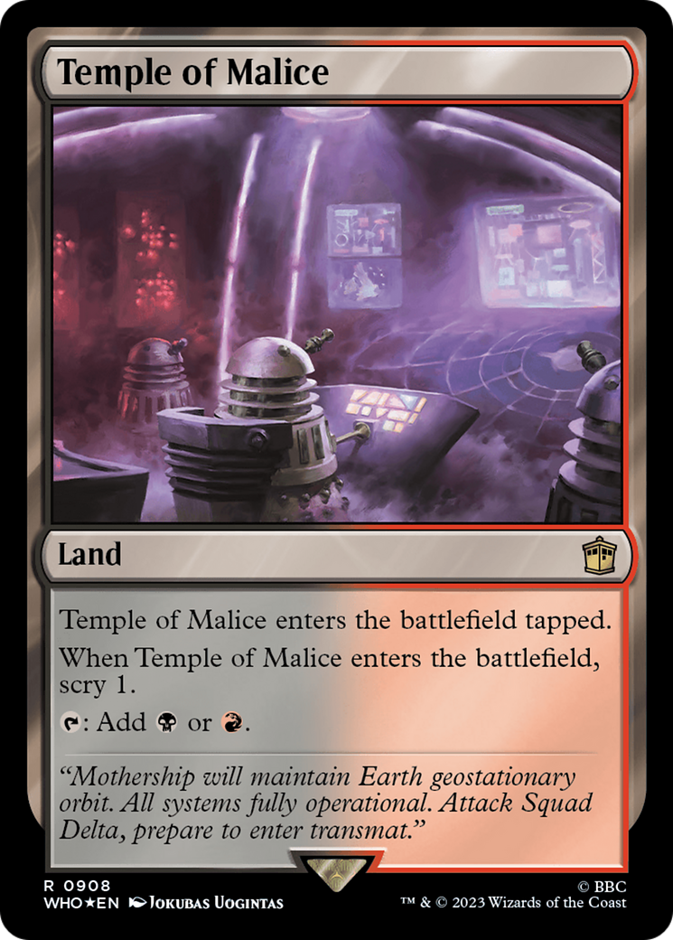 Temple of Malice (Surge Foil) [Doctor Who] | Exor Games Dartmouth