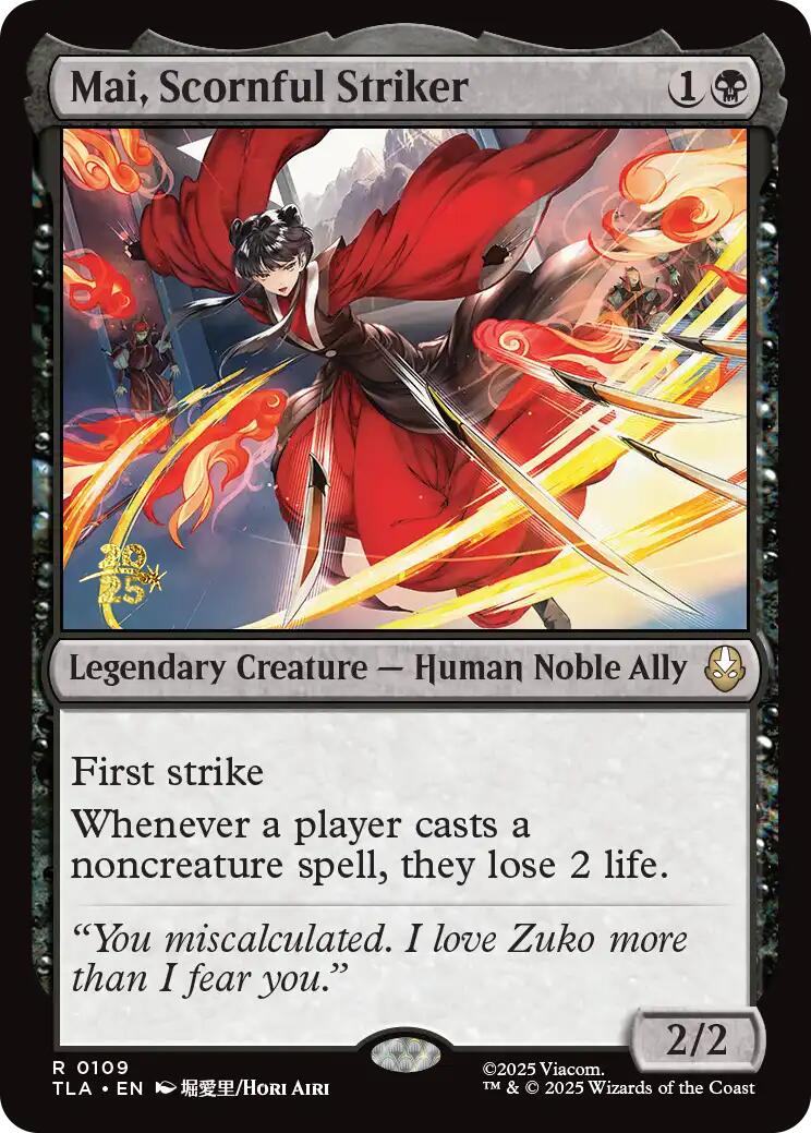 Mai, Scornful Striker [Avatar: The Last Airbender Prerelease Cards] | Exor Games Dartmouth