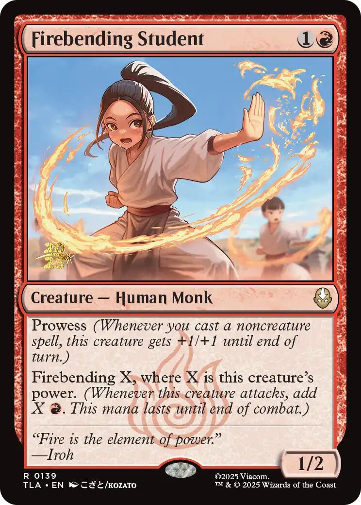 Firebending Student [Avatar: The Last Airbender Prerelease Cards] | Exor Games Dartmouth