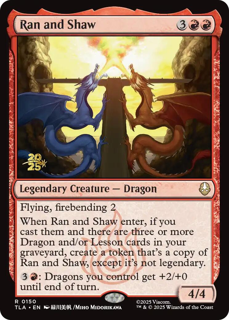Ran and Shaw [Avatar: The Last Airbender Prerelease Cards] | Exor Games Dartmouth