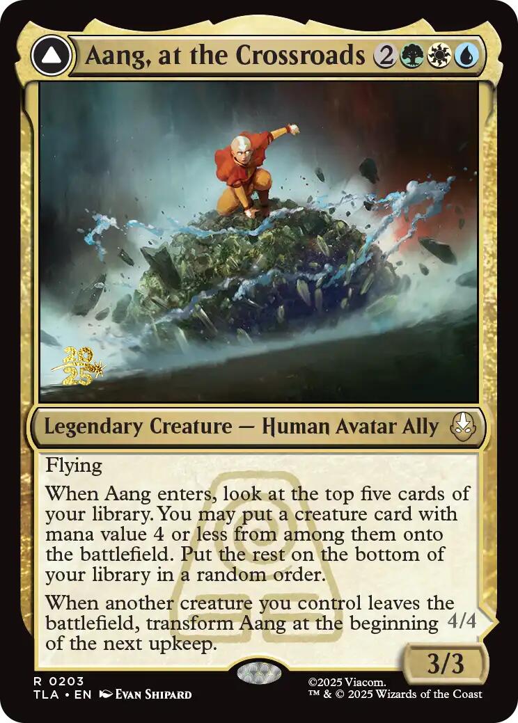 Aang, at the Crossroads [Avatar: The Last Airbender Prerelease Cards] | Exor Games Dartmouth