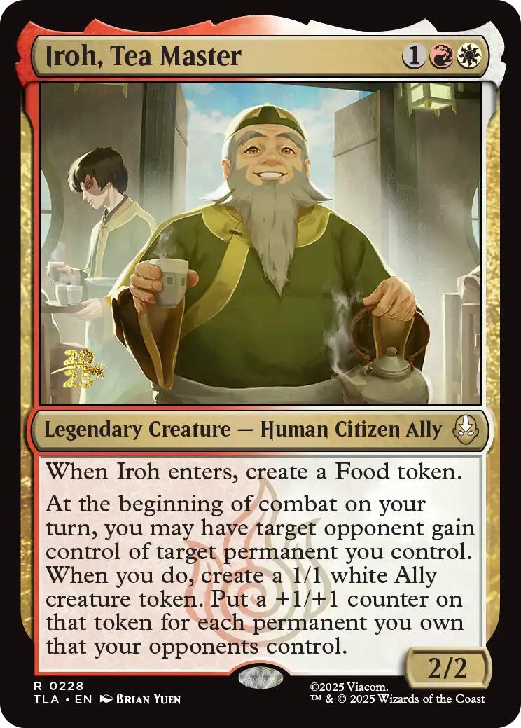 Iroh, Tea Master [Avatar: The Last Airbender Prerelease Cards] | Exor Games Dartmouth