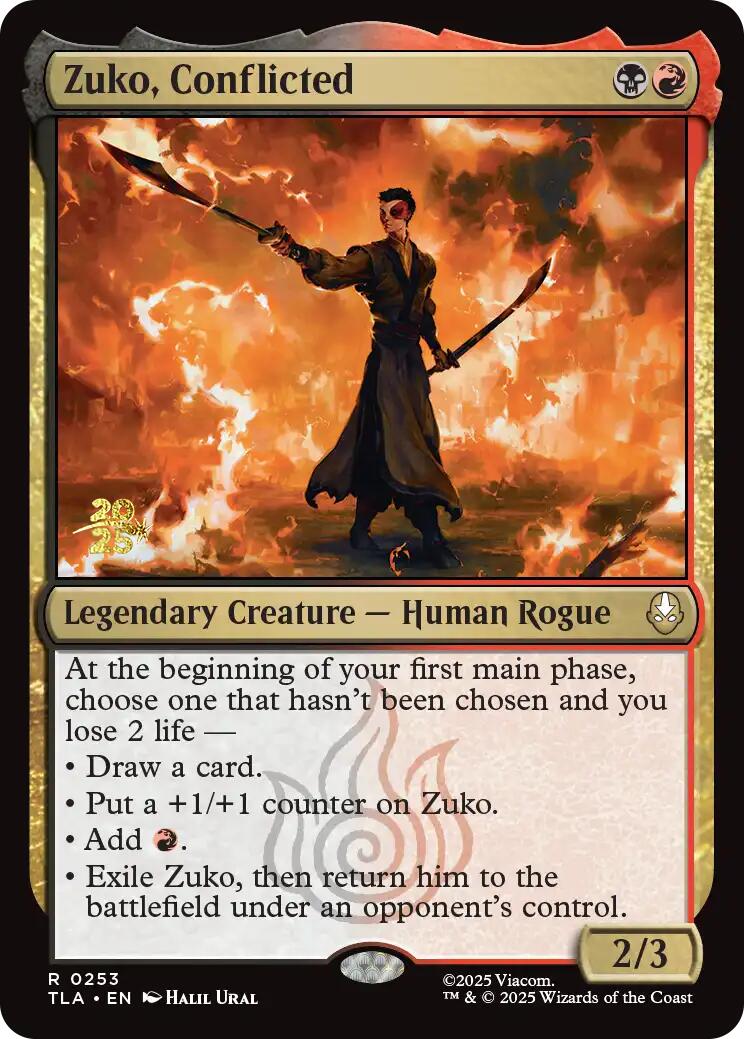 Zuko, Conflicted [Avatar: The Last Airbender Prerelease Cards] | Exor Games Dartmouth