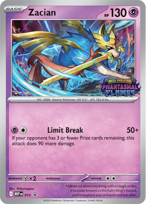 Zacian (015) (Prerelease) [Mega Evolution Promo] | Exor Games Dartmouth