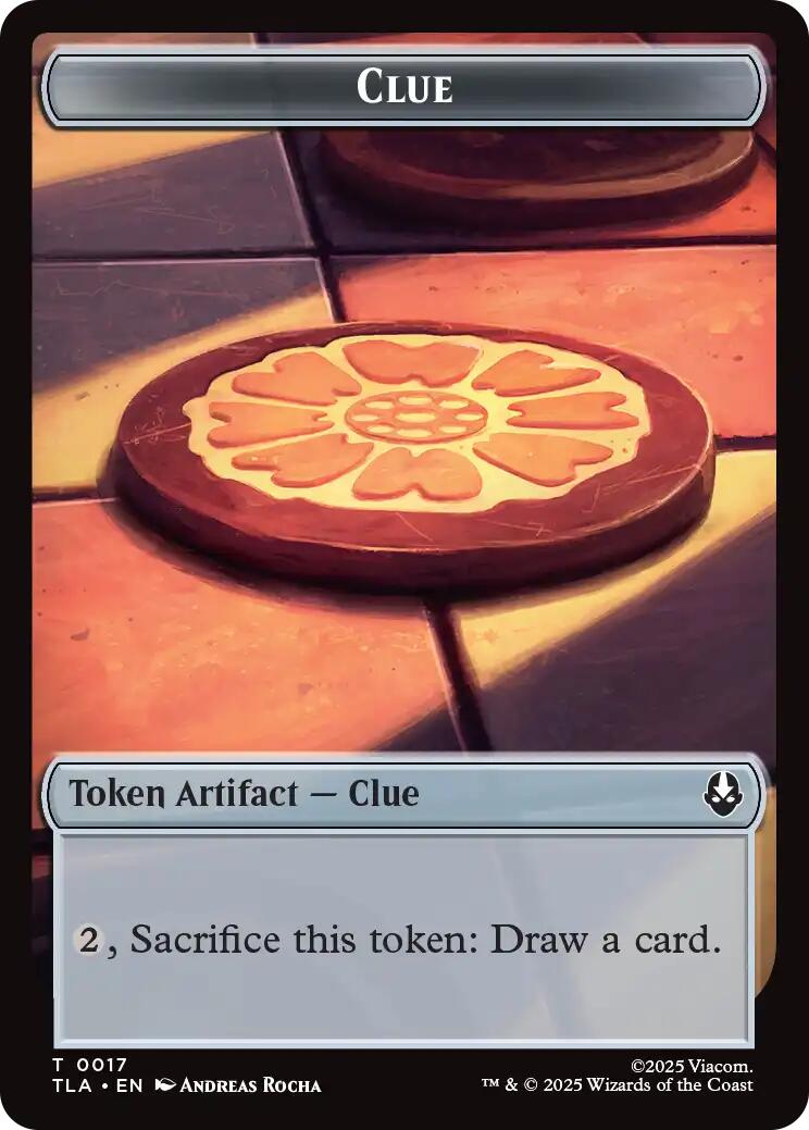 Ally (0006) // Clue (0017) Double-Sided Token [Avatar: The Last Airbender Tokens] | Exor Games Dartmouth