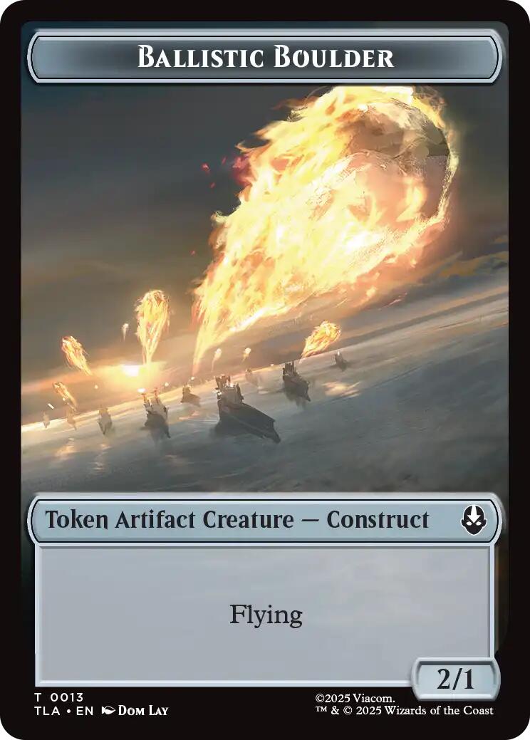 Ballistic Boulder // Soldier (0011) Double-Sided Token [Avatar: The Last Airbender Tokens] | Exor Games Dartmouth