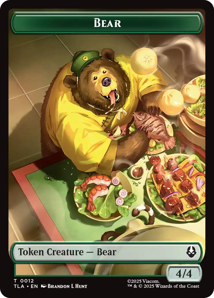 Bear // Food (0020) Double-Sided Token [Avatar: The Last Airbender Tokens] | Exor Games Dartmouth
