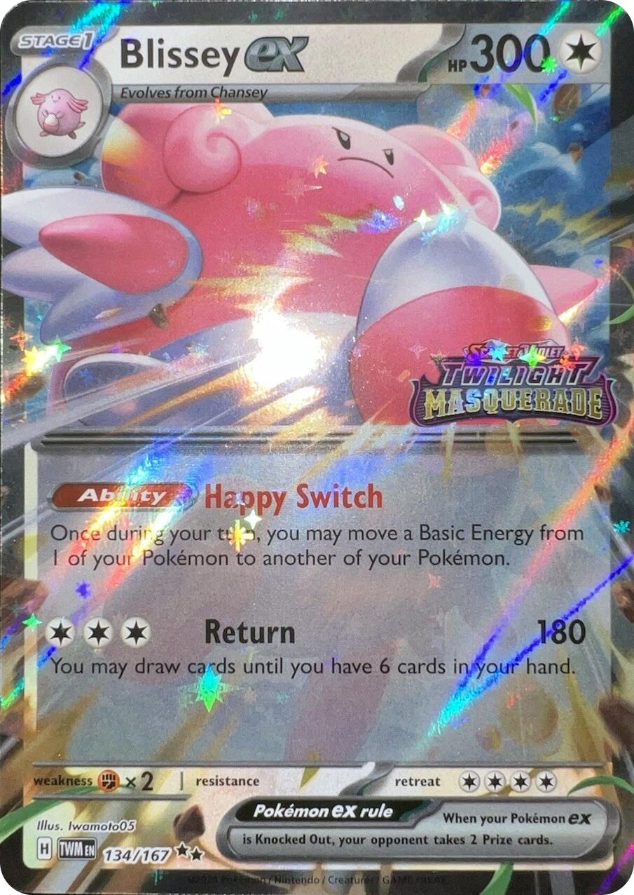 Blissey ex (134/167) (Cosmos Holo) [Scarlet & Violet: Twilight Masquerade] | Exor Games Dartmouth