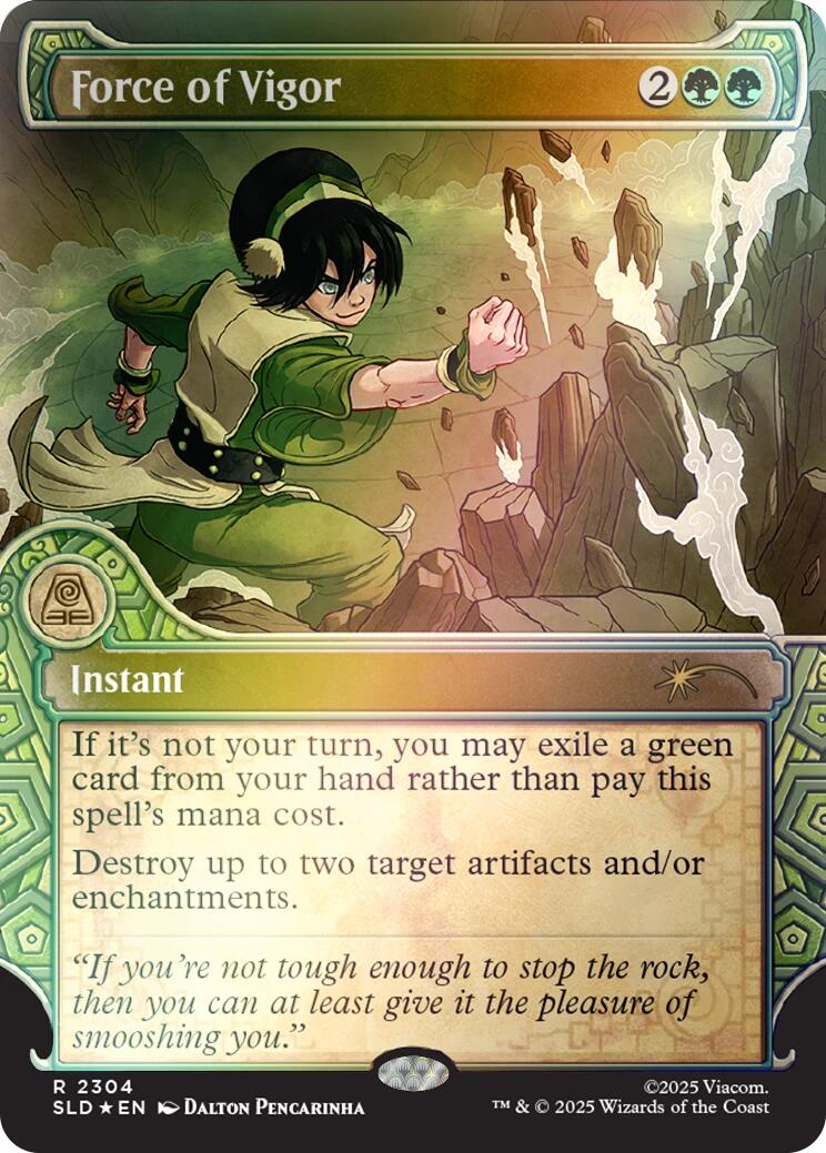 Force of Vigor (Rainbow Foil) [Secret Lair Drop Series] | Exor Games Dartmouth