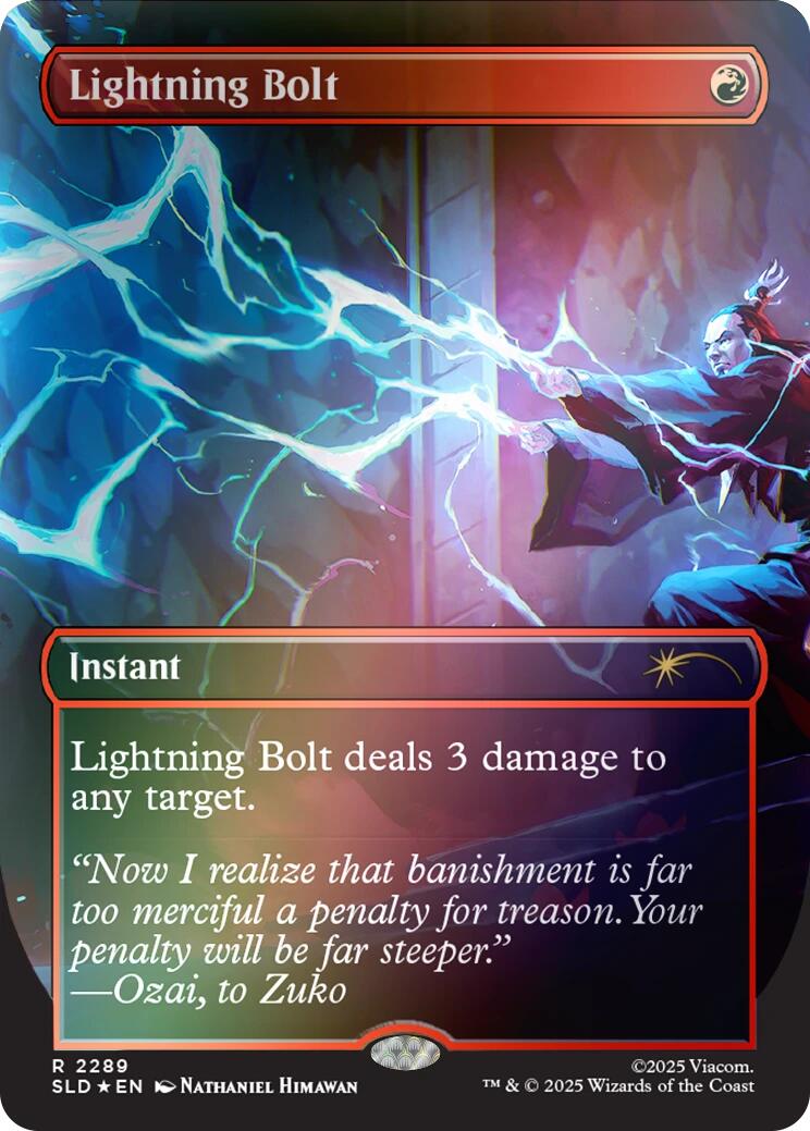 Lightning Bolt (2289) (Rainbow Foil) [Secret Lair Drop Series] | Exor Games Dartmouth
