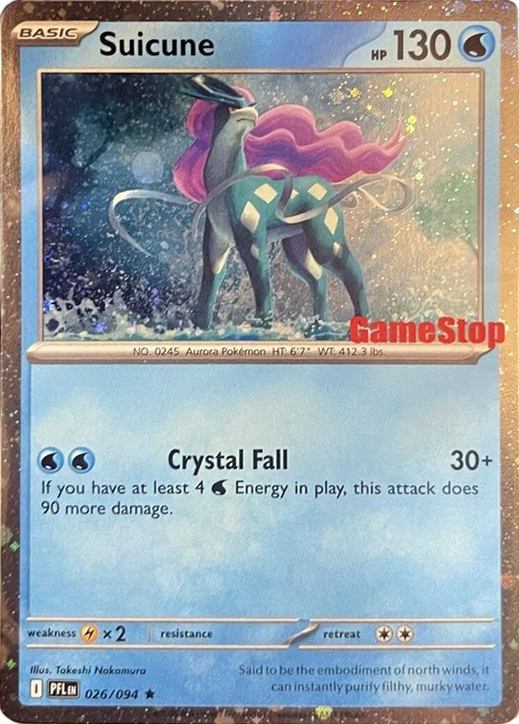 Suicune (024/131) (Cosmos Holo) (GameStop Exclusive) [Miscellaneous Cards] | Exor Games Dartmouth