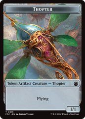 Thopter // Myr Double-Sided Token [Foundations Commander Tokens] | Exor Games Dartmouth