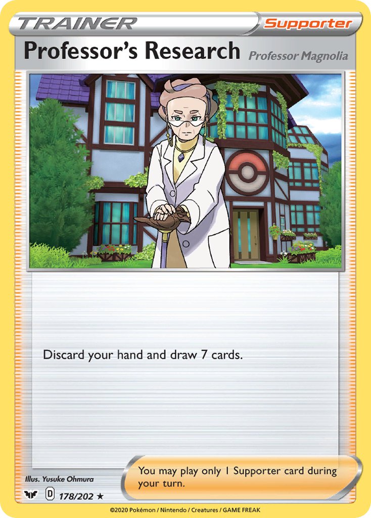 Professor's Research (178/202) [Sword & Shield: Base Set] | Exor Games Dartmouth
