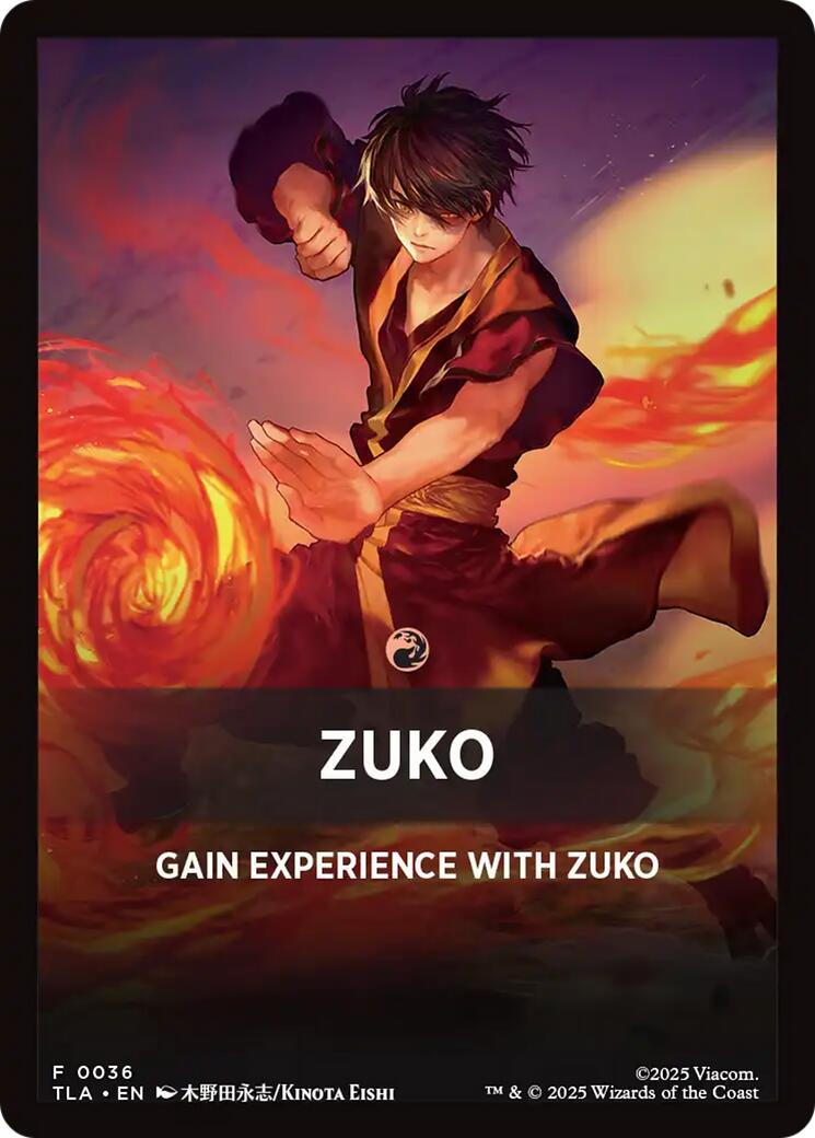 Zuko Theme Card [Avatar: The Last Airbender Tokens] | Exor Games Dartmouth