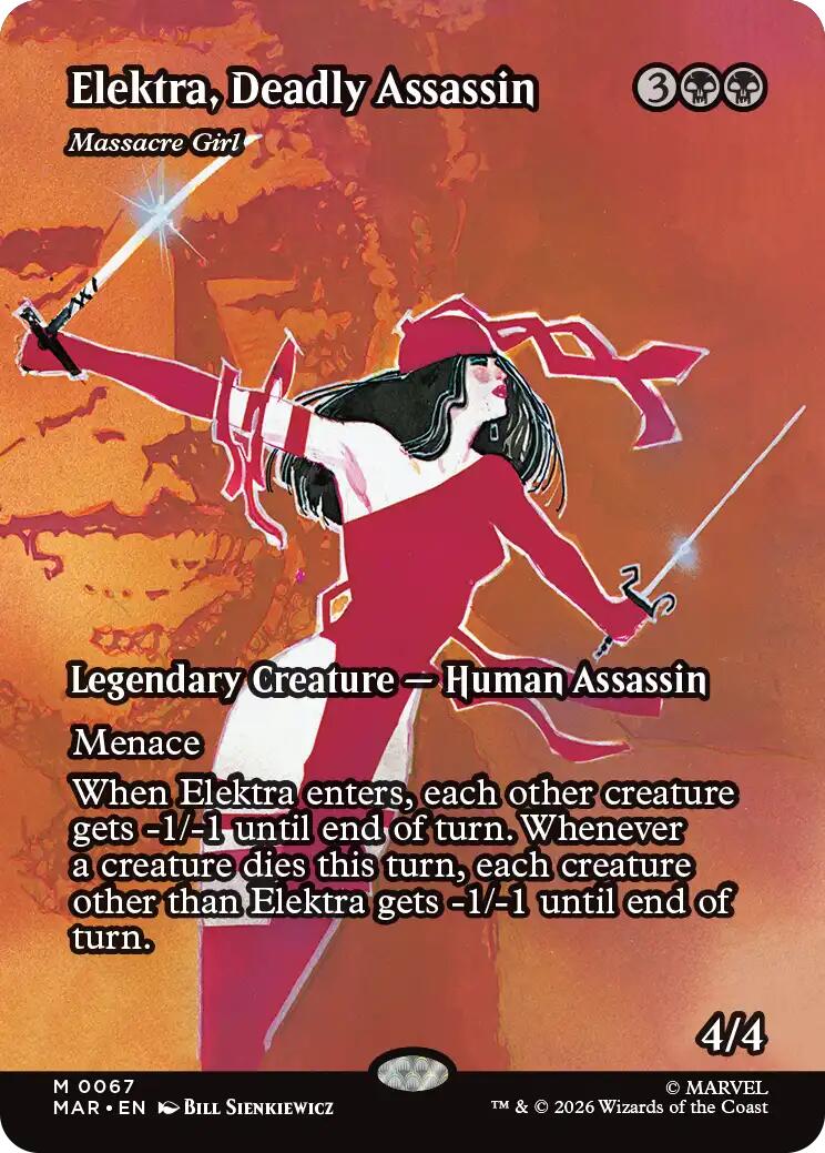 Elektra, Deadly Assassin - Massacre Girl (Borderless) [Marvel Universe: Eternal-Legal] | Exor Games Dartmouth