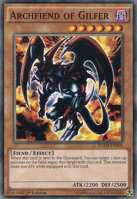 Archfiend of Gilfer [YGLD-ENB05] Common | Exor Games Dartmouth