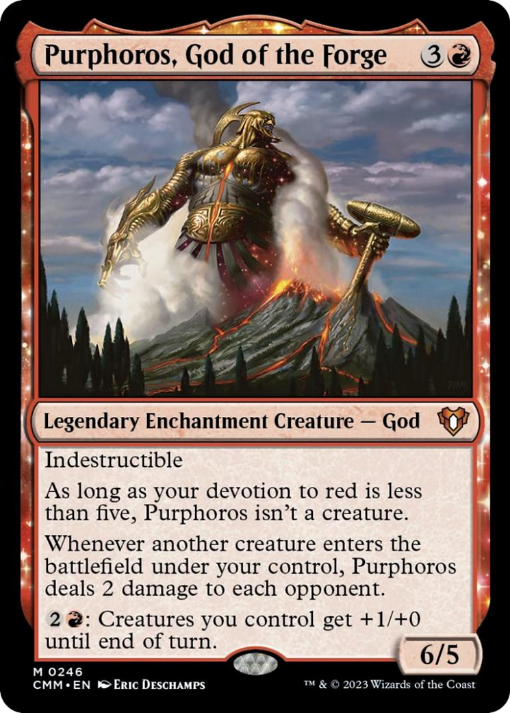 Purphoros, God of the Forge [Commander Masters] | Exor Games Dartmouth