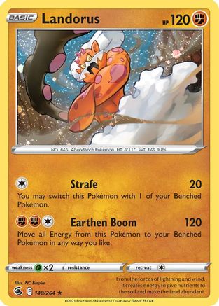 Landorus (148/264) (Cosmos Holo) [Sword & Shield: Fusion Strike] | Exor Games Dartmouth