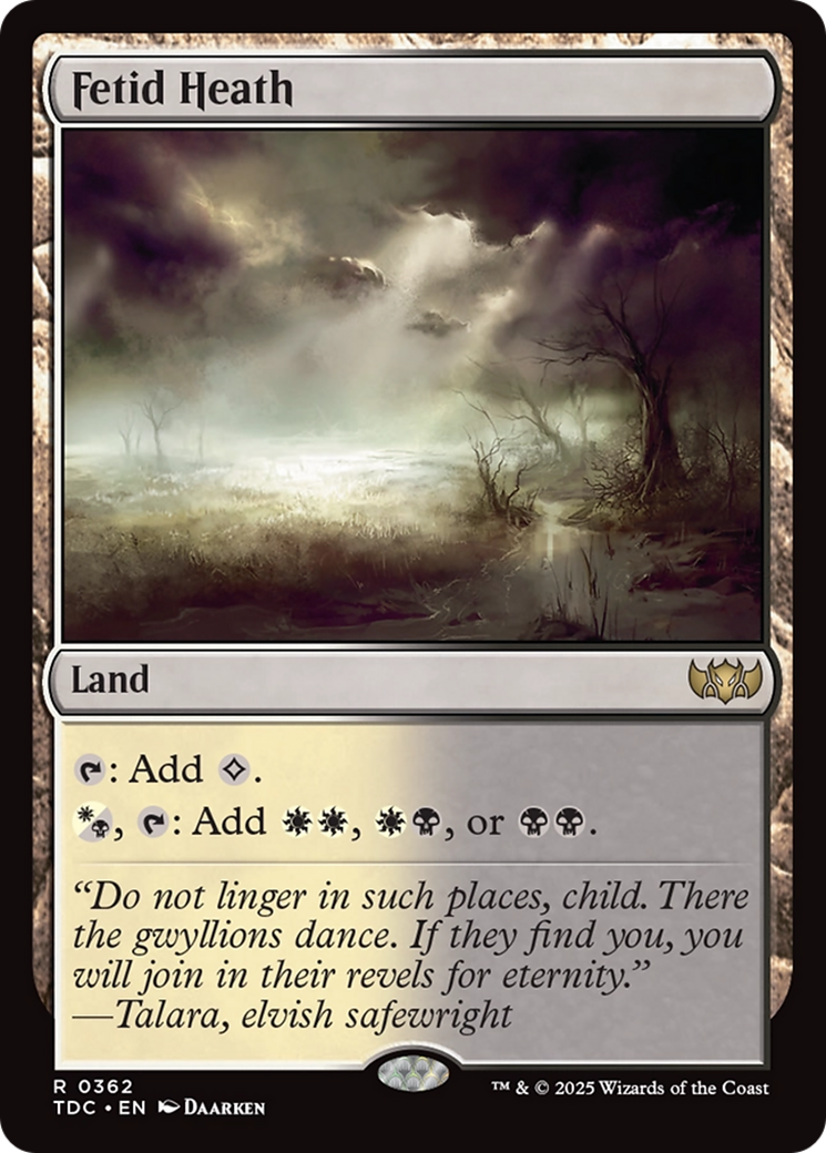 Fetid Heath [Tarkir: Dragonstorm Commander] | Exor Games Dartmouth