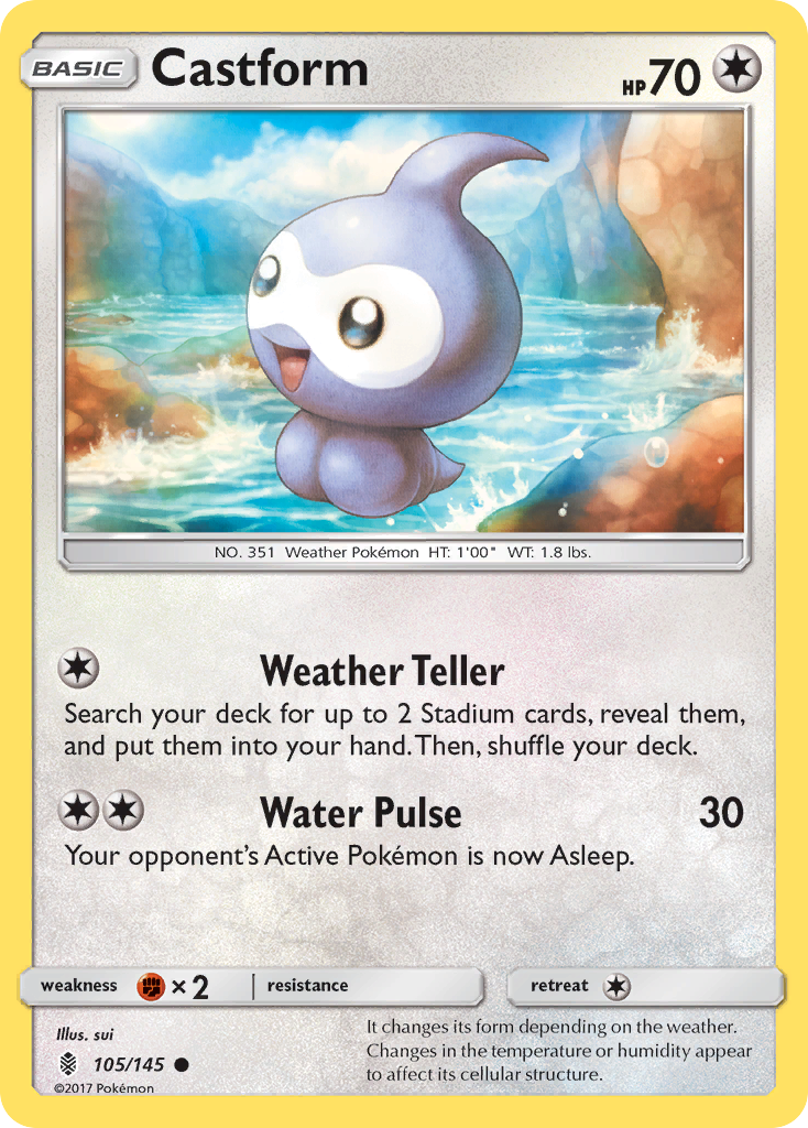 Castform (105/145) [Sun & Moon: Guardians Rising] | Exor Games Dartmouth