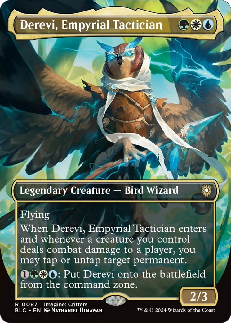 Derevi, Empyrial Tactician (Borderless) [Bloomburrow Commander] | Exor Games Dartmouth