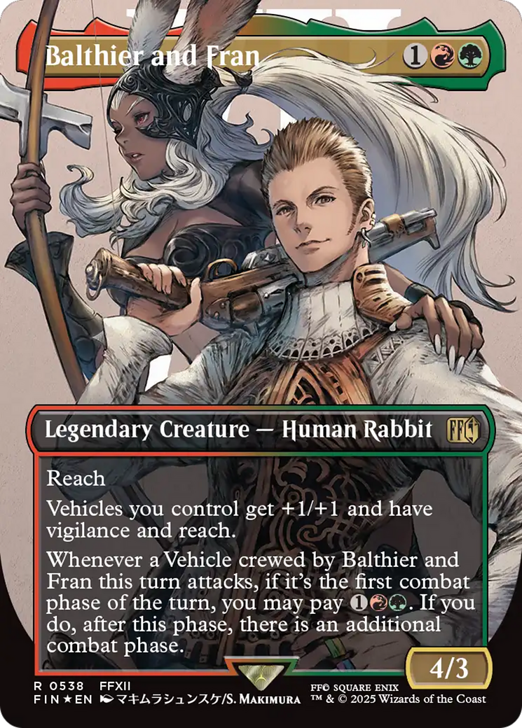 Balthier and Fran (Borderless) (Surge Foil) [FINAL FANTASY] | Exor Games Dartmouth