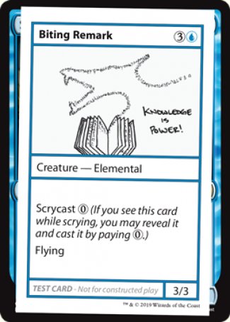 Biting Remark (2021 Edition) [Mystery Booster Playtest Cards] | Exor Games Dartmouth