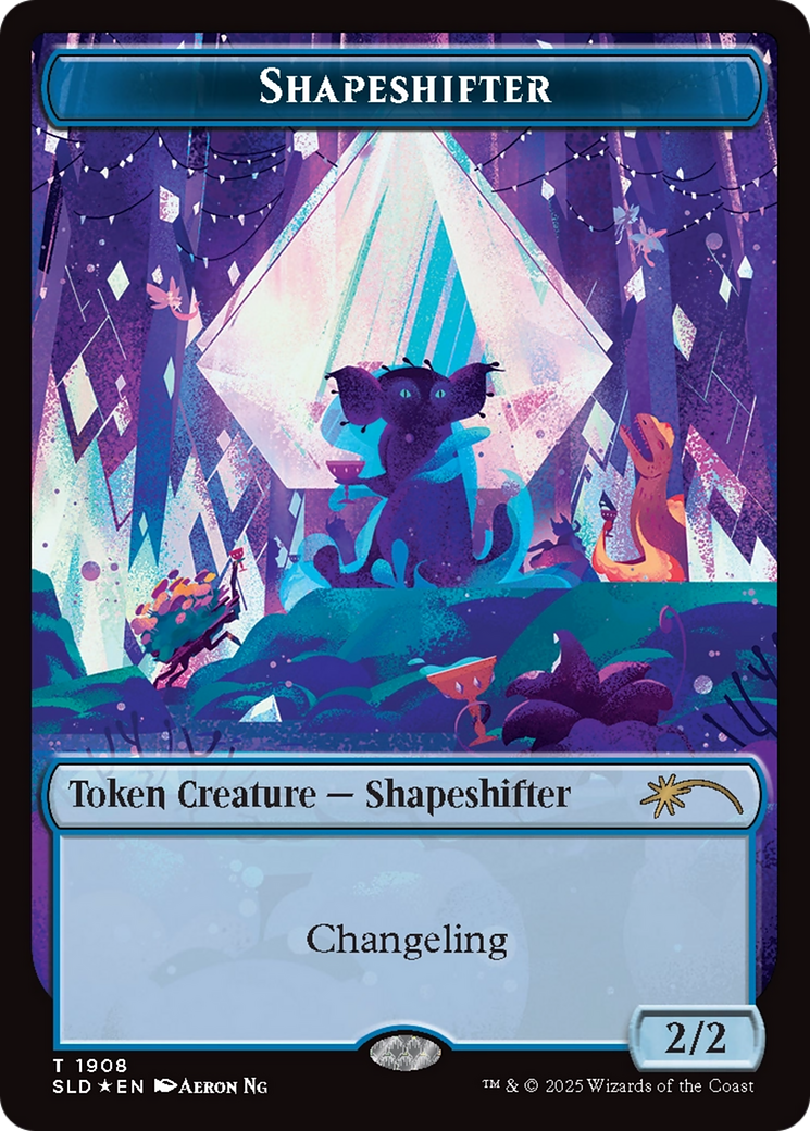 Shapeshifter Token (1908) (Double Rainbow Foil) [Secret Lair Drop Series] | Exor Games Dartmouth