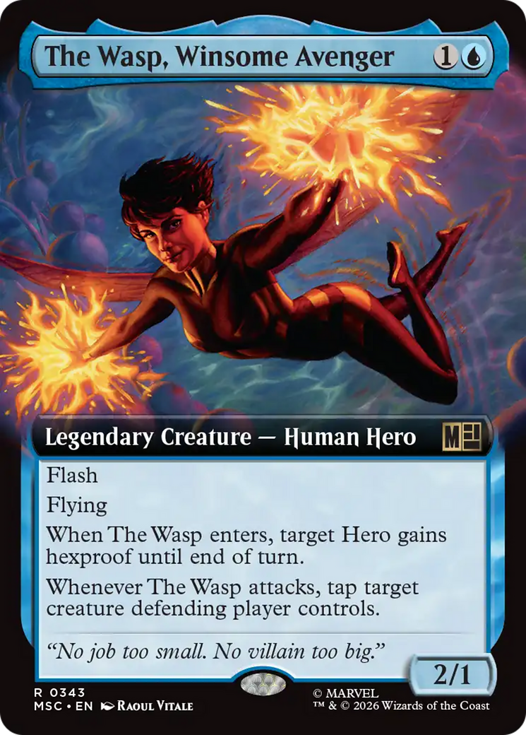 The Wasp, Winsome Avenger (Extended Art) [Marvel Super Heroes Commander] | Exor Games Dartmouth