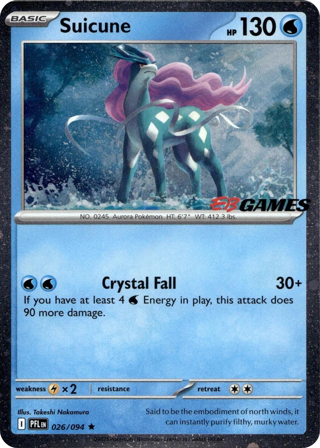 Suicune (026/094) (EB Games Exclusive) [Miscellaneous Cards] | Exor Games Dartmouth