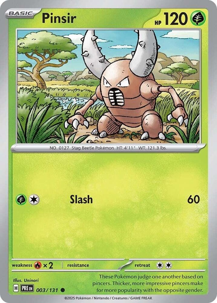 Pinsir (003/131) [Scarlet & Violet: Prismatic Evolutions] | Exor Games Dartmouth