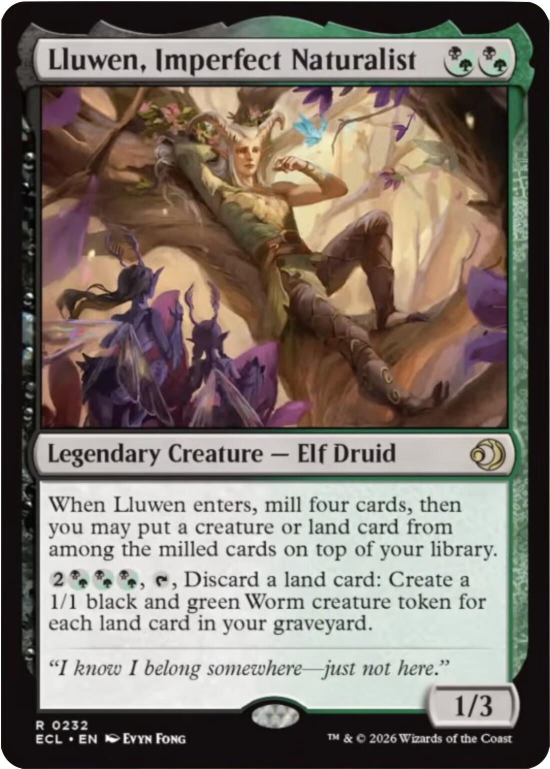 Lluwen, Imperfect Naturalist [Lorwyn Eclipsed] | Exor Games Dartmouth