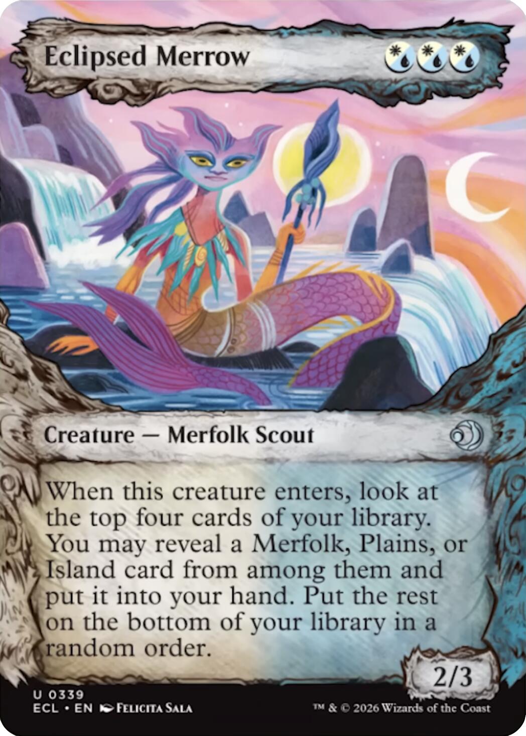 Eclipsed Merrow (Showcase) [Lorwyn Eclipsed] | Exor Games Dartmouth