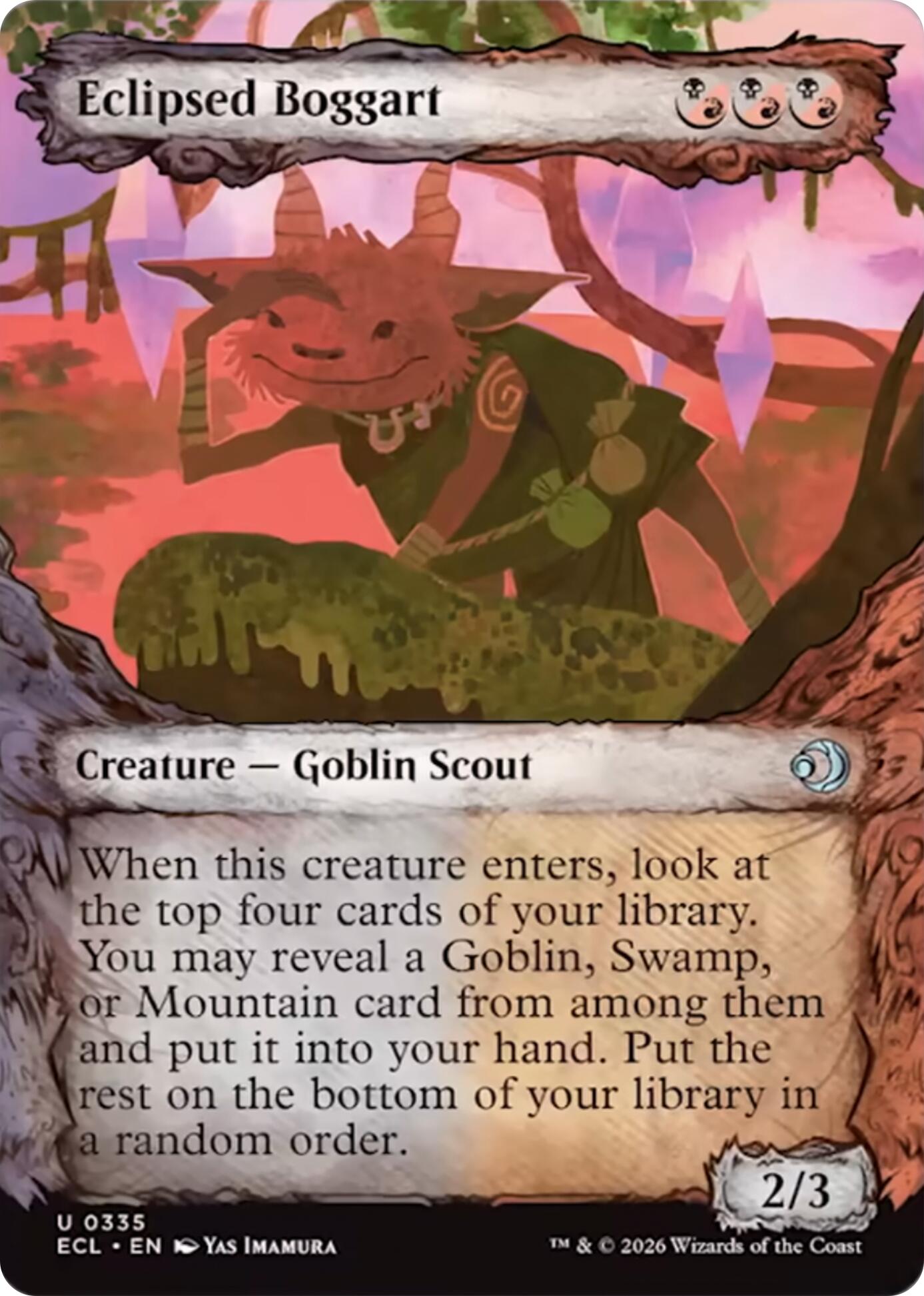 Eclipsed Boggart (Showcase) [Lorwyn Eclipsed] | Exor Games Dartmouth
