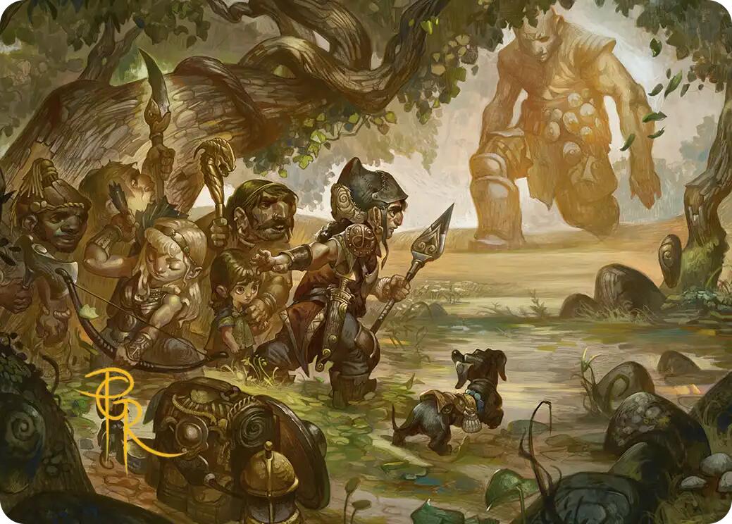 Protective Response Art Card (Gold-Stamped Signature) [Lorwyn Eclipsed Art Series] | Exor Games Dartmouth