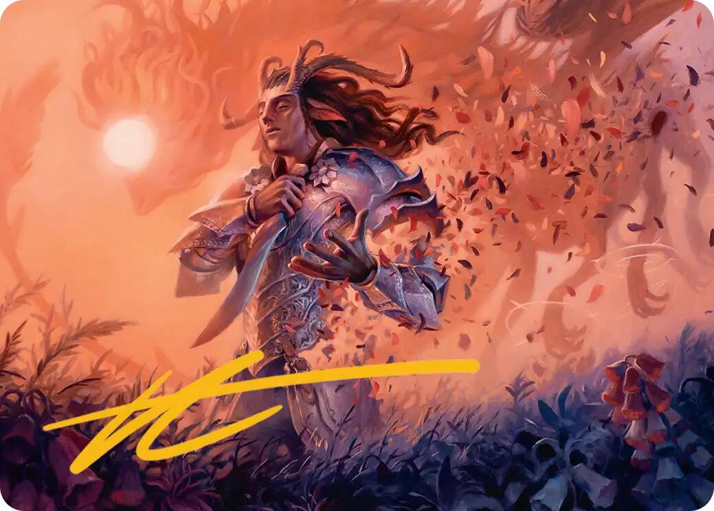 Rhys, the Evermore Art Card (Gold-Stamped Signature) [Lorwyn Eclipsed Art Series] | Exor Games Dartmouth