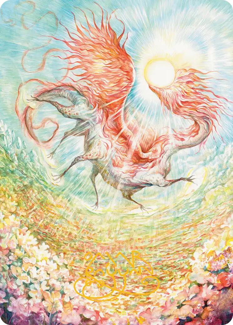 Eirdu, Carrier of Dawn Art Card (Gold-Stamped Signature) [Lorwyn Eclipsed Art Series] | Exor Games Dartmouth