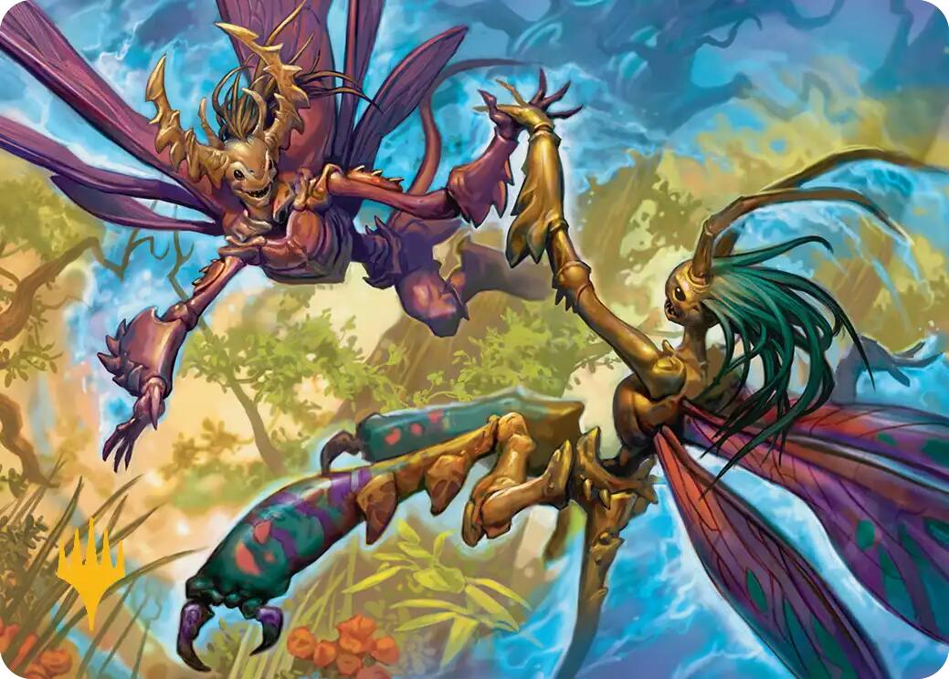 Illusion Spinners Art Card (Gold-Stamped Planeswalker Symbol) [Lorwyn Eclipsed Art Series] | Exor Games Dartmouth