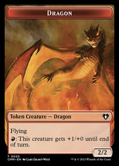 Soldier // Dragon (0020) Double-Sided Token [Commander Masters Tokens] | Exor Games Dartmouth