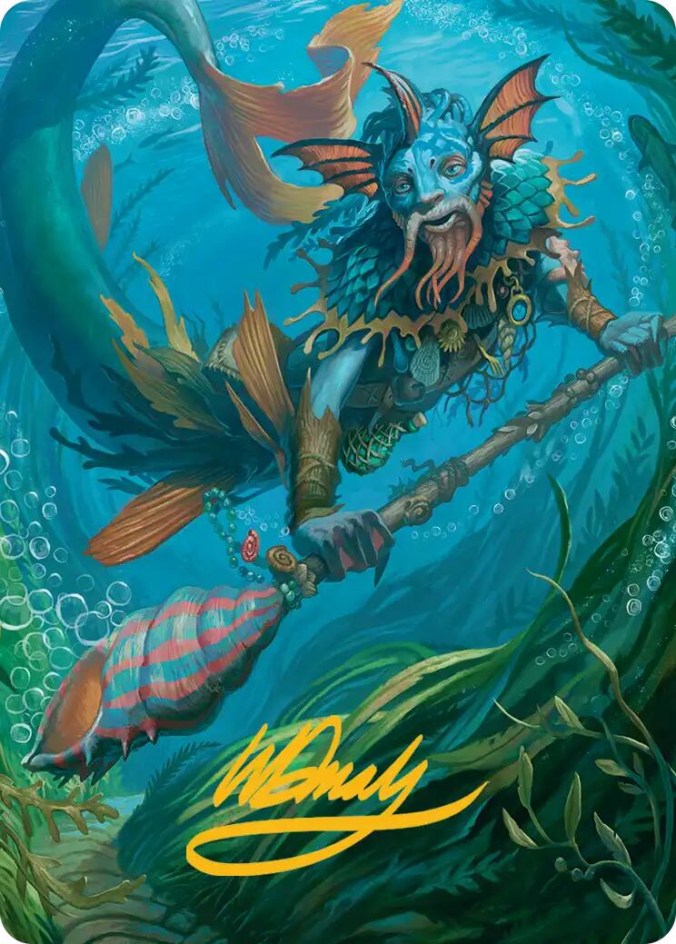 Sygg, Wanderwine Wisdom Art Card (Gold-Stamped Signature) [Lorwyn Eclipsed Art Series] | Exor Games Dartmouth