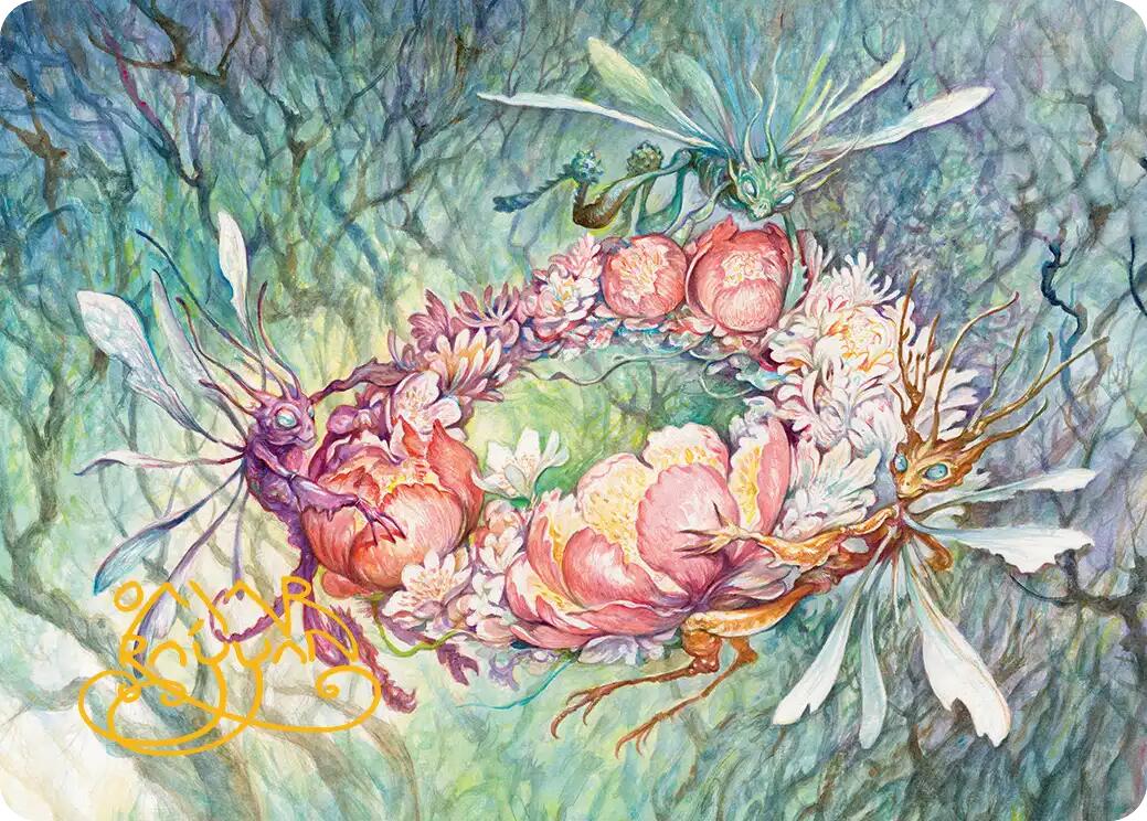 Grave Venerations Art Card (Gold-Stamped Signature) [Lorwyn Eclipsed Art Series] | Exor Games Dartmouth