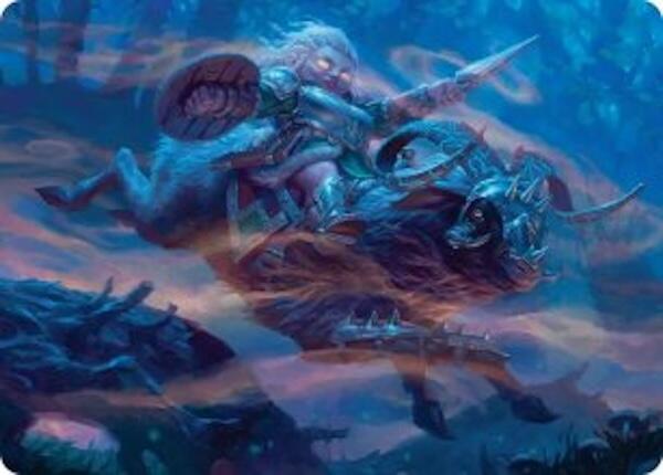 Bristlebane Outrider Art Card [Lorwyn Eclipsed Art Series] | Exor Games Dartmouth