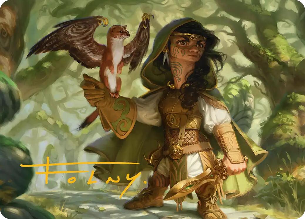 Crossroads Watcher Art Card (Gold-Stamped Signature) [Lorwyn Eclipsed Art Series] | Exor Games Dartmouth