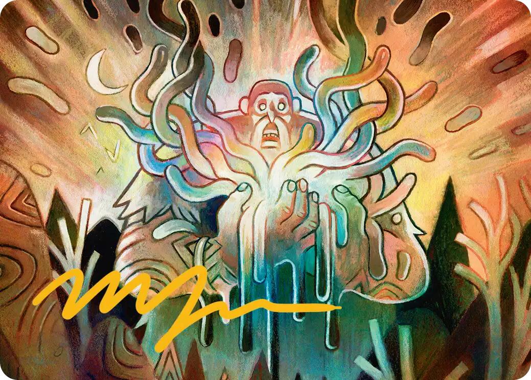 Aurora Awakener Art Card (40/54) (Gold-Stamped Signature) [Lorwyn Eclipsed Art Series] | Exor Games Dartmouth
