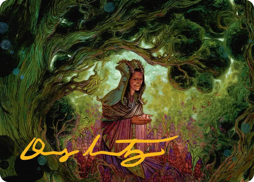 Bloom Tender Art Card (Gold-Stamped Signature) [Lorwyn Eclipsed Art Series] | Exor Games Dartmouth