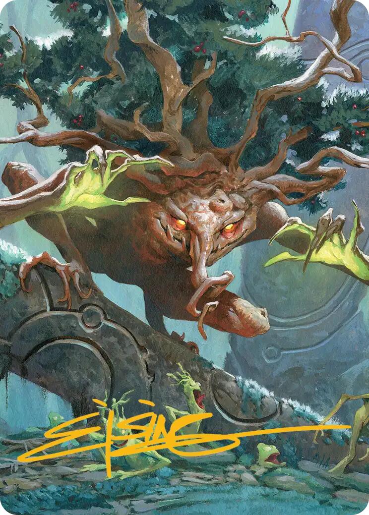 Ferrafor, Young Yew Art Card (Gold-Stamped Signature) [Lorwyn Eclipsed Art Series] | Exor Games Dartmouth