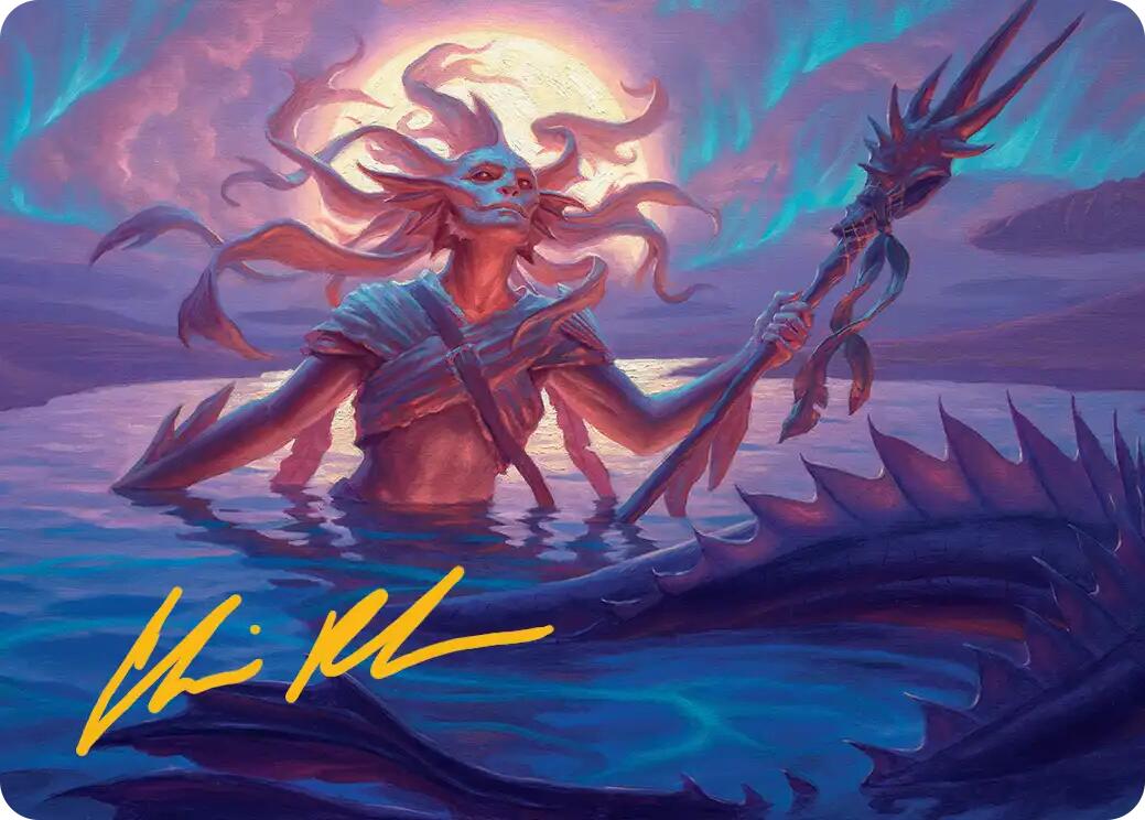 Eclipsed Merrow Art Card (Gold-Stamped Signature) [Lorwyn Eclipsed Art Series] | Exor Games Dartmouth