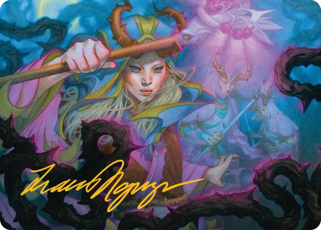 Stoic Grove-Guide Art Card (Gold-Stamped Signature) [Lorwyn Eclipsed Art Series] | Exor Games Dartmouth