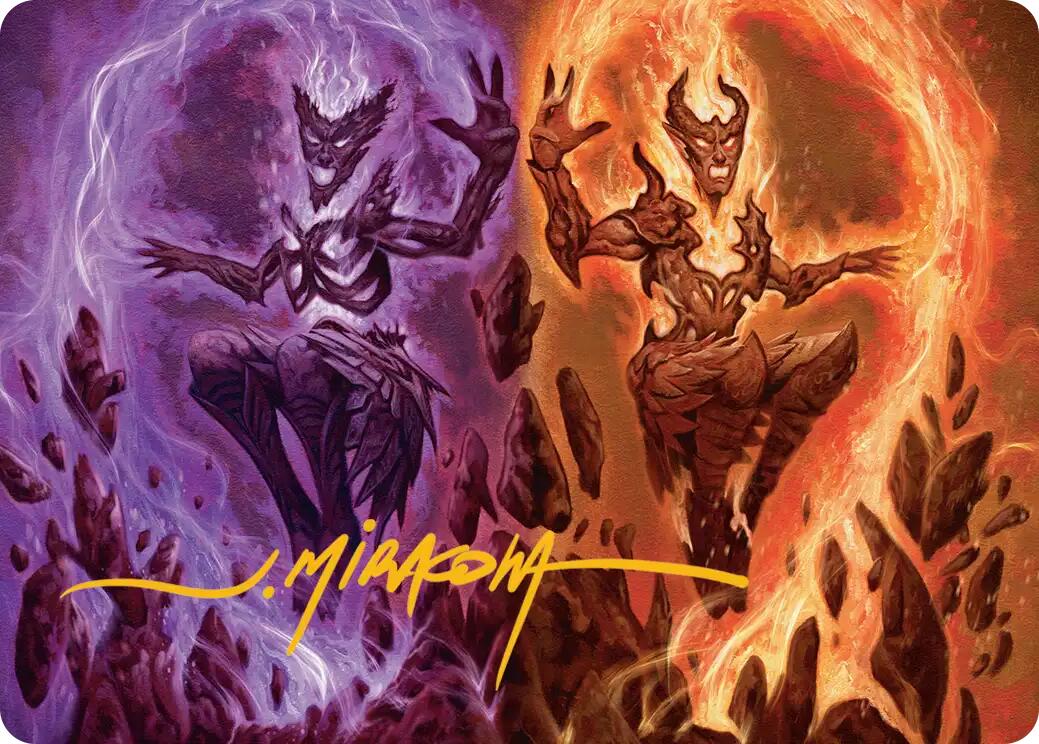 Fire Covenant Art Card (Gold-Stamped Signature) [Lorwyn Eclipsed Art Series] | Exor Games Dartmouth
